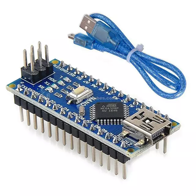 Arduino Nano V3 Pre Soldered Pins with usb cable